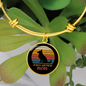 German Shepherd Mom Bracelet Stainless Steel or 18k Gold Circle Bangle-Express Your Love Gifts
