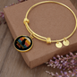 German Shepherd Mom Bracelet Stainless Steel or 18k Gold Circle Bangle-Express Your Love Gifts