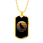 German Shepherd Mom Necklace Stainless Steel or 18k Gold Dog Tag 24" Chain-Express Your Love Gifts