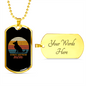 German Shepherd Mom Necklace Stainless Steel or 18k Gold Dog Tag 24" Chain-Express Your Love Gifts