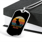 German Shepherd Mom Necklace Stainless Steel or 18k Gold Dog Tag 24" Chain-Express Your Love Gifts