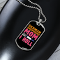 German Shepherd Mom Roll Necklace Stainless Steel or 18k Gold Dog Tag 24" Chain-Express Your Love Gifts