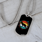 German Shepherd Necklace Stainless Steel or 18k Gold Dog Tag 24" Chain-Express Your Love Gifts