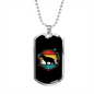 German Shepherd Necklace Stainless Steel or 18k Gold Dog Tag 24" Chain-Express Your Love Gifts