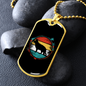 German Shepherd Necklace Stainless Steel or 18k Gold Dog Tag 24" Chain-Express Your Love Gifts
