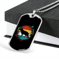 German Shepherd Necklace Stainless Steel or 18k Gold Dog Tag 24" Chain-Express Your Love Gifts