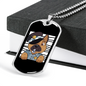 German Shepherd Police Necklace Stainless Steel or 18k Gold Dog Tag 24"-Express Your Love Gifts