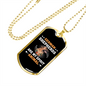 German Shepherd's Spirit Necklace Stainless Steel or 18k Gold Dog Tag 24" Chain-Express Your Love Gifts