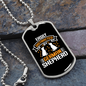 German Shepherd Superhero Necklace Stainless Steel or 18k Gold Dog Tag 24" Chain-Express Your Love Gifts
