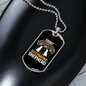 German Shepherd Superhero Necklace Stainless Steel or 18k Gold Dog Tag 24" Chain-Express Your Love Gifts