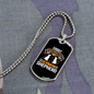 German Shepherd Superhero Necklace Stainless Steel or 18k Gold Dog Tag 24" Chain-Express Your Love Gifts