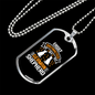 German Shepherd Superhero Necklace Stainless Steel or 18k Gold Dog Tag 24" Chain-Express Your Love Gifts