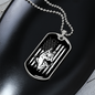 German Shepherd US Flag Necklace Stainless Steel or 18k Gold Dog Tag 24" Chain-Express Your Love Gifts