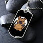 German Shepherd Yoga Necklace Stainless Steel or 18k Gold Dog Tag 24" Chain-Express Your Love Gifts