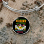 German Shorthaired Mom Bracelet Stainless Steel or 18k Gold Circle Bangle-Express Your Love Gifts