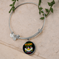 German Shorthaired Mom Bracelet Stainless Steel or 18k Gold Circle Bangle-Express Your Love Gifts