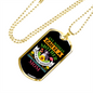 German Shorthaired Mom Necklace Stainless Steel or 18k Gold Dog Tag 24" Chain-Express Your Love Gifts
