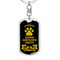 German Shorthaired Pointer Keychain Stainless Steel or 18k Gold-Express Your Love Gifts