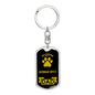 German Spitz Keychain Stainless Steel or 18k Gold-Express Your Love Gifts