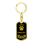 German Spitz Keychain Stainless Steel or 18k Gold-Express Your Love Gifts