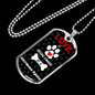 German Spitz Love Is Stainless Steel or 18k Gold Dog Tag 24" Chain-Express Your Love Gifts