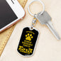 German Wirehaired Pointer Keychain Stainless Steel or 18k Gold-Express Your Love Gifts