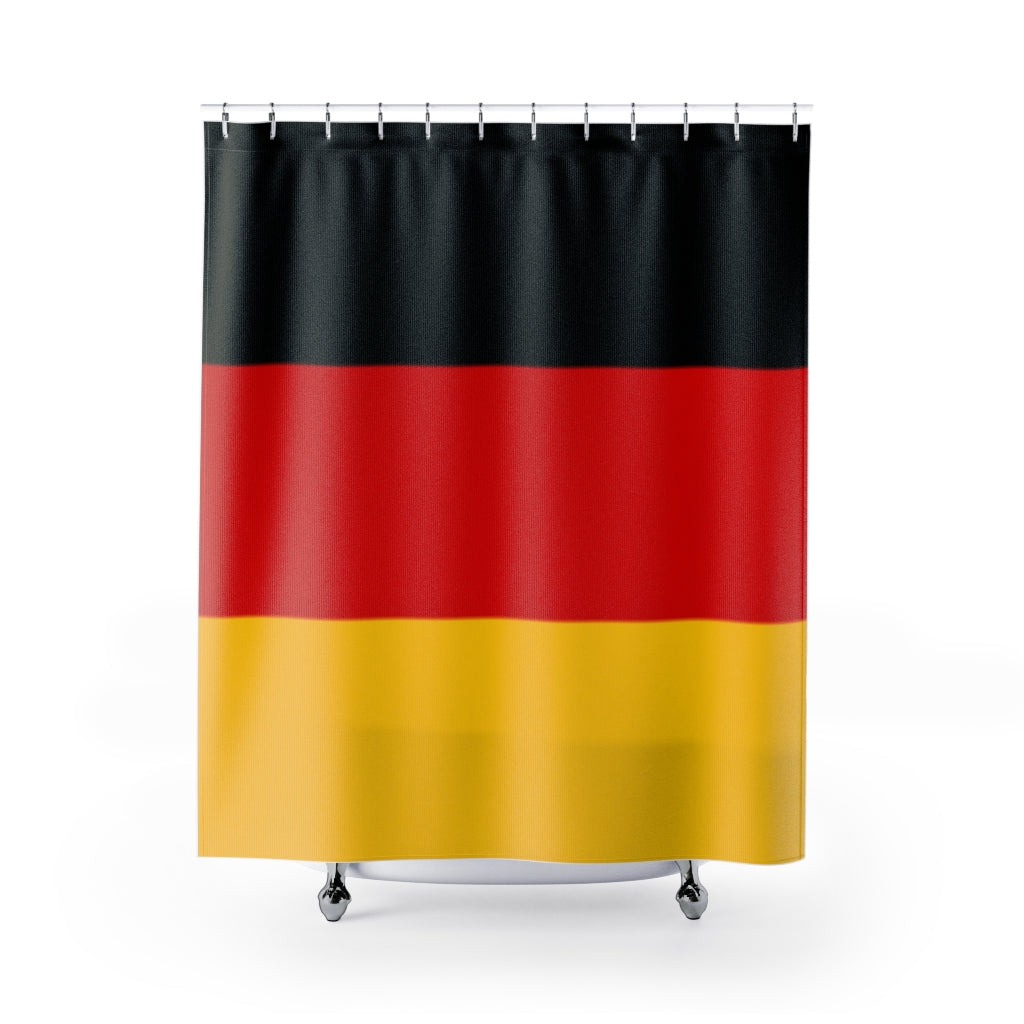 Germany Flag Stylish Design 71" x 74" Elegant Waterproof Shower Curtain for a Spa-like Bathroom Paradise Exceptional Craftsmanship-Express Your Love Gifts
