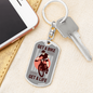 Get A Bike Get A Life Cycling Keychain Stainless Steel or 18k Gold Dog Tag Keyring-Express Your Love Gifts