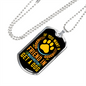 Get a Friend in Washington Yellow Necklace Stainless Steel or 18k Gold Dog Tag 24" Chain-Express Your Love Gifts