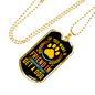 Get a Friend in Washington Yellow Necklace Stainless Steel or 18k Gold Dog Tag 24" Chain-Express Your Love Gifts