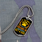 Get a Friend in Washington Yellow Necklace Stainless Steel or 18k Gold Dog Tag 24" Chain-Express Your Love Gifts