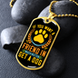 Get a Friend in Washington Yellow Necklace Stainless Steel or 18k Gold Dog Tag 24" Chain-Express Your Love Gifts