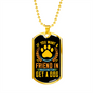 Get a Friend in Washington Yellow Necklace Stainless Steel or 18k Gold Dog Tag 24" Chain-Express Your Love Gifts