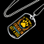 Get a Friend in Washington Yellow Necklace Stainless Steel or 18k Gold Dog Tag 24" Chain-Express Your Love Gifts