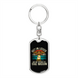 Get In Loser Crypto Keychain Stainless Steel or 18k Gold Dog Tag Keyring-Express Your Love Gifts
