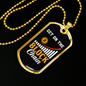 Get On The Block Crypto Necklace Stainless Steel or 18k Gold Dog Tag 24" Chain-Express Your Love Gifts