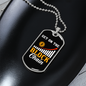 Get On The Block Crypto Necklace Stainless Steel or 18k Gold Dog Tag 24" Chain-Express Your Love Gifts