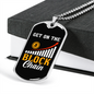 Get On The Block Crypto Necklace Stainless Steel or 18k Gold Dog Tag 24" Chain-Express Your Love Gifts