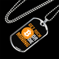 Get Rich or Die Mining Crypto Necklace Stainless Steel or 18k Gold Dog Tag 24" Chain-Express Your Love Gifts