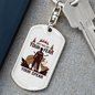 Get Rid Of Your Fear Hunter'S Keychain Gift Stainless Steel or 18k Gold Dog Tag Keyring-Express Your Love Gifts