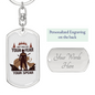 Get Rid Of Your Fear Hunter'S Keychain Gift Stainless Steel or 18k Gold Dog Tag Keyring-Express Your Love Gifts