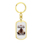 Get Rid Of Your Fear Hunter'S Keychain Gift Stainless Steel or 18k Gold Dog Tag Keyring-Express Your Love Gifts