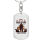 Get Rid Of Your Fear Hunter'S Keychain Gift Stainless Steel or 18k Gold Dog Tag Keyring-Express Your Love Gifts