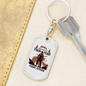 Get Rid Of Your Fear Hunter'S Keychain Gift Stainless Steel or 18k Gold Dog Tag Keyring-Express Your Love Gifts