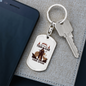 Get Rid Of Your Fear Hunter'S Keychain Gift Stainless Steel or 18k Gold Dog Tag Keyring-Express Your Love Gifts