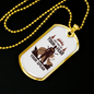 Get Rid Of Your Fear Hunting Necklace Stainless Steel or 18k Gold Dog Tag 24"-Express Your Love Gifts