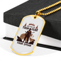 Get Rid Of Your Fear Hunting Necklace Stainless Steel or 18k Gold Dog Tag 24"-Express Your Love Gifts