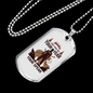 Get Rid Of Your Fear Hunting Necklace Stainless Steel or 18k Gold Dog Tag 24"-Express Your Love Gifts