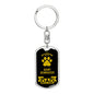 Giant Schnauzer Keychain Stainless Steel or 18k Gold-Express Your Love Gifts