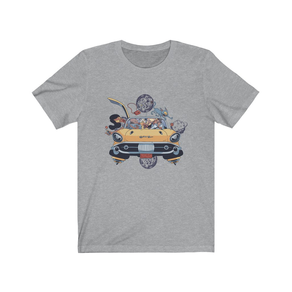 Gift for Alien UFO Fan Alien Family Car UFO TShirt-Express Your Love Gifts